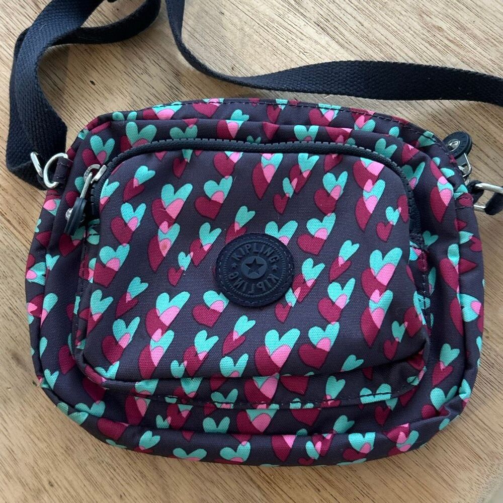 Kipling heart navy pink Crossbody bag